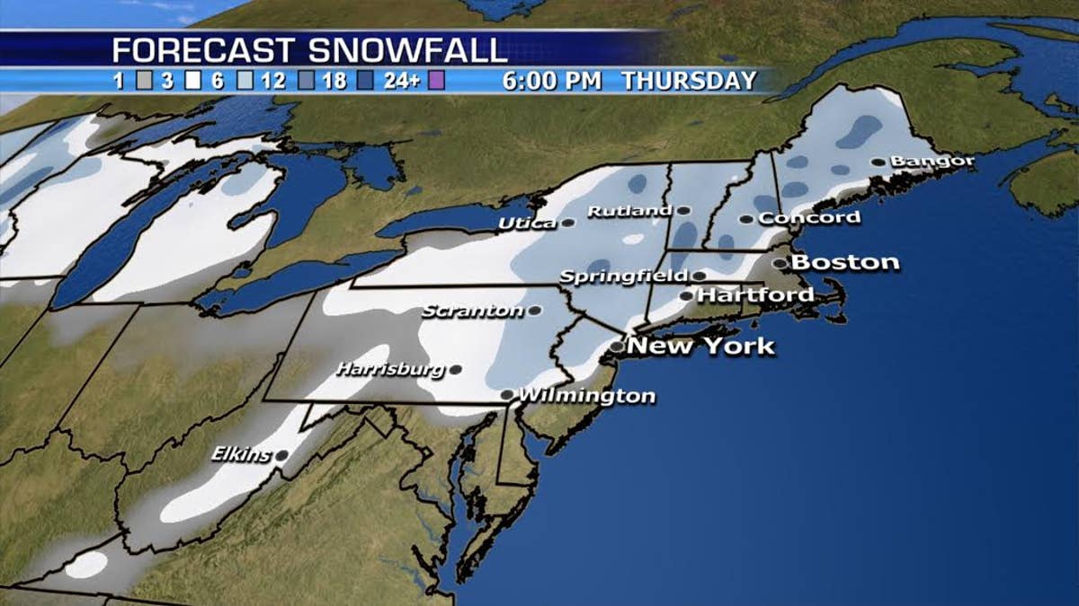 snowfall gfs