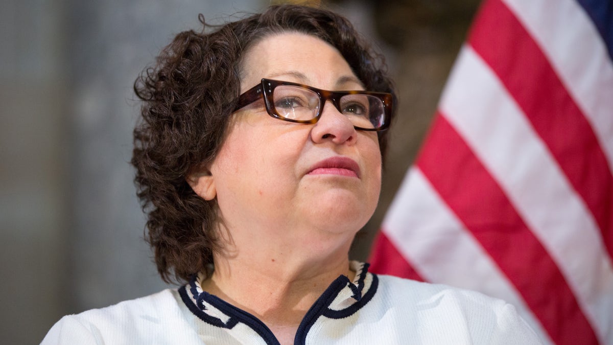 U.S. Supreme Court Justice Sonia Sotomayor participates in an annual Women's History Month reception hosted by Pelosi in the U.S. capitol building on Capitol Hill in Washington, D.C. (Photo by Allison Shelley/Getty Images)