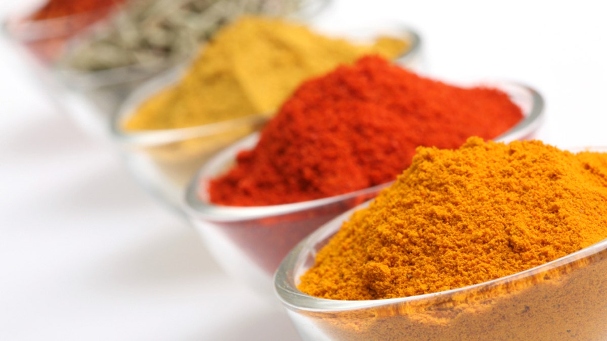 Curry Powder in a glass bowl