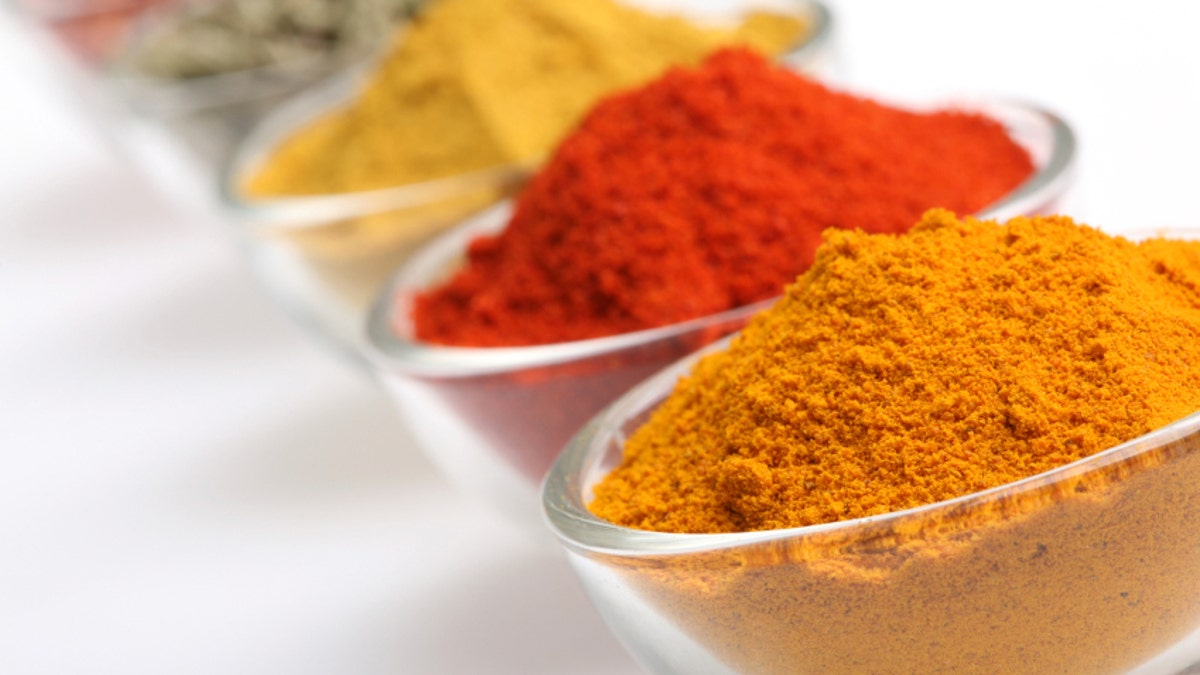 Curry Powder in a glass bowl