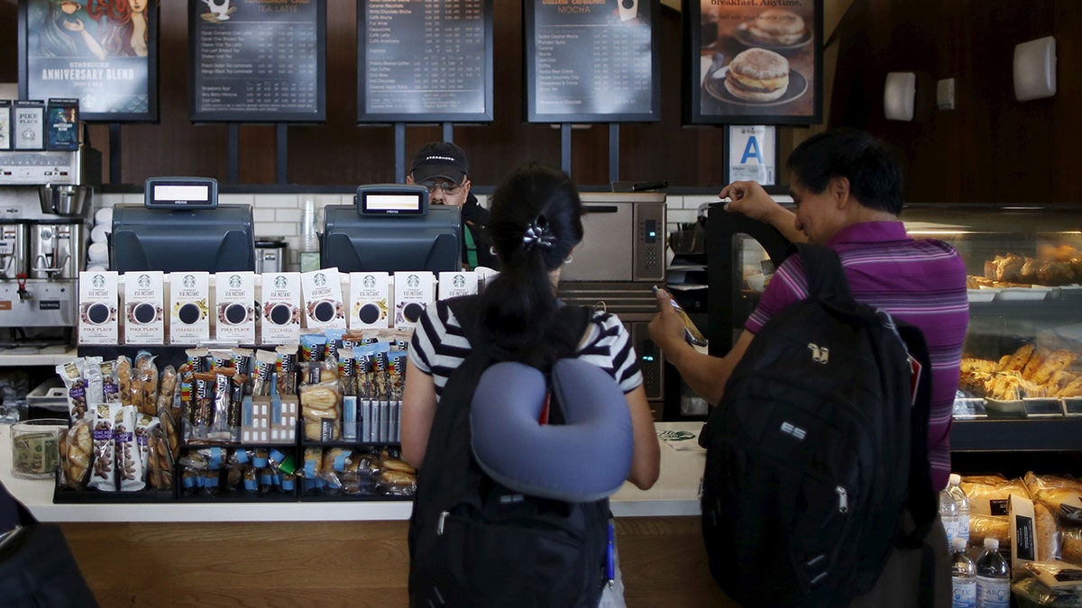 starbucks airport reuters