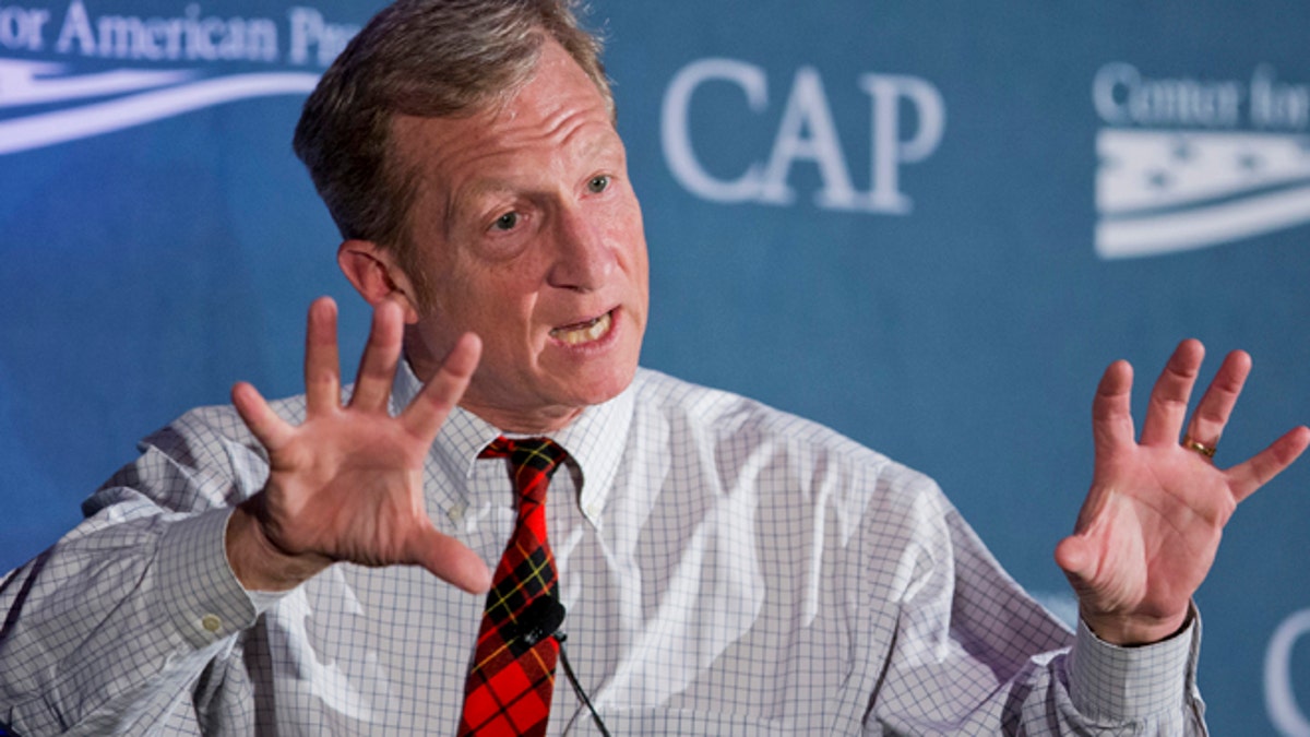 Nov. 19, 2014: Environmentalist Tom Steyer speaks to the Center for American Progresss Second Annual Policy Conference in Washington. (AP)