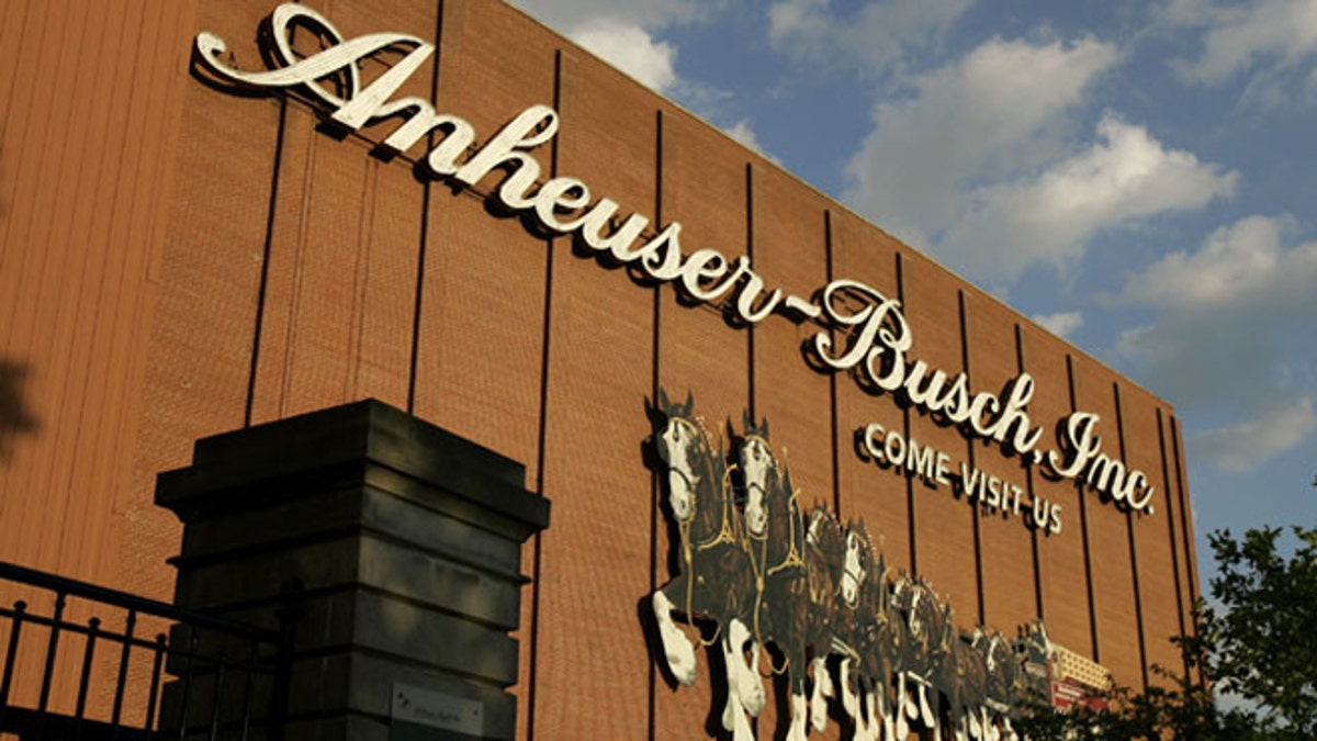 File: The Anheuser-Busch brewery in St. Louis.