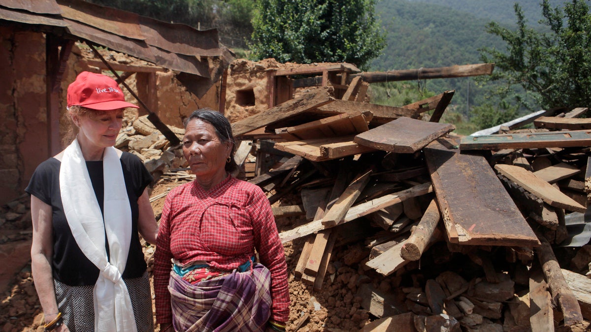 Nepal Earthquakes Susan Sarandon