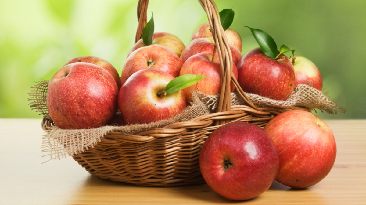 Jonagold Apples in a Basket