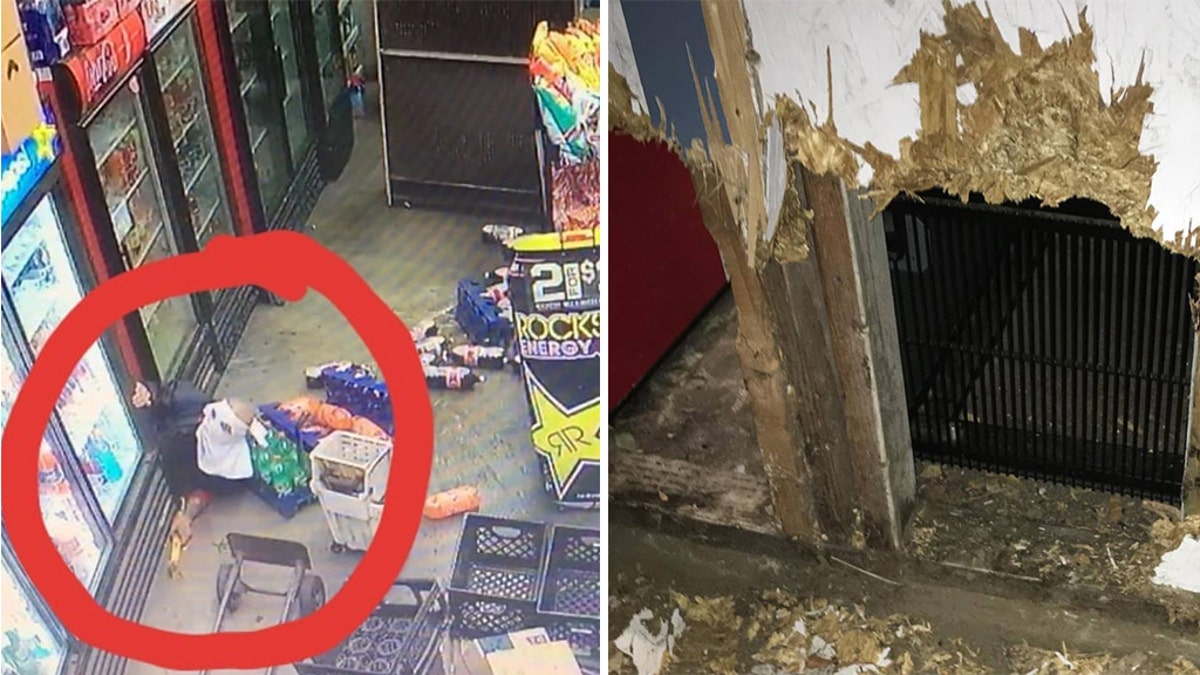 Suspect Rudy Mindiola had tunneled into the business with the intention of stealing property from inside.