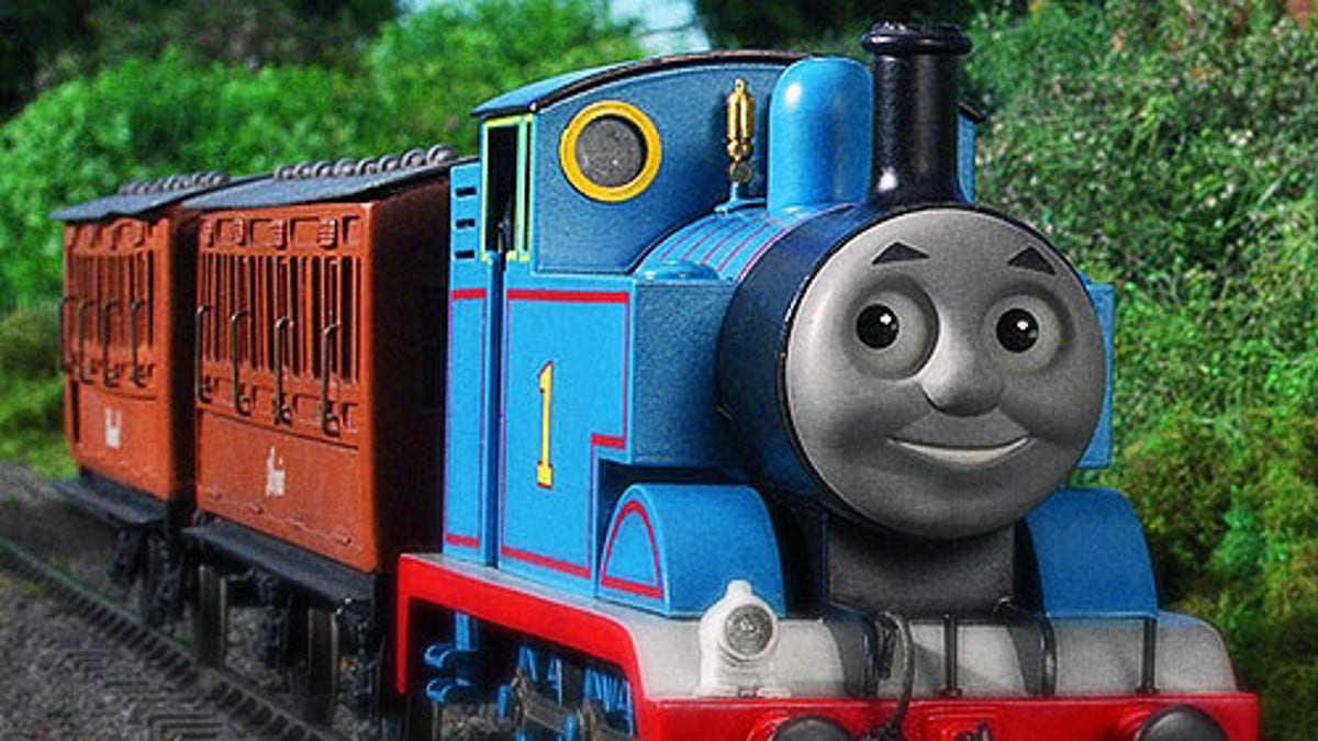 Kids love Thomas the Tank Engine, but a confused grownup in Great Britain doesn't seem to understand. (AP)