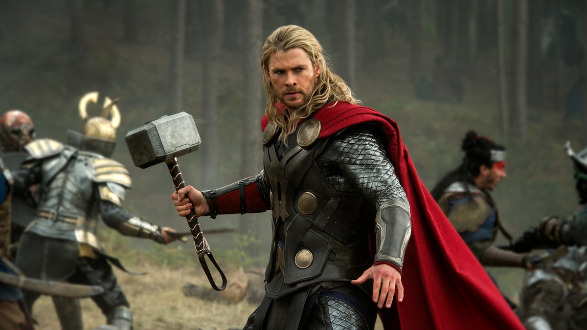 This publicity photo released by Walt Disney Studios and Marvel shows Chris Hemsworth in a scene from "Thor: The Dark World." (AP Photo/Walt Disney Studios/Marvel, Jay Maidment)