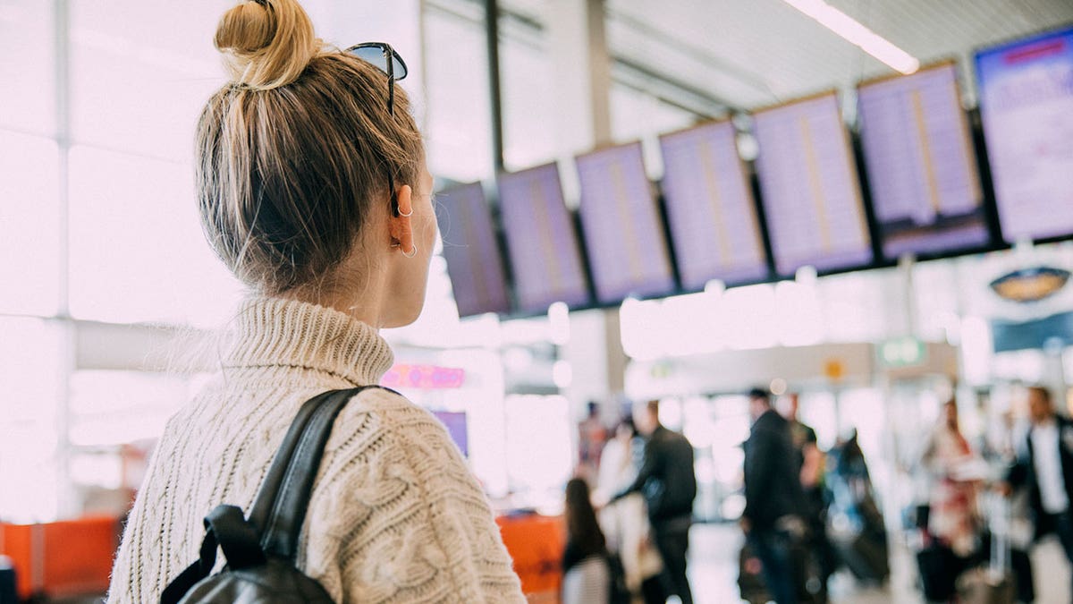 airport screen ticket counter istock