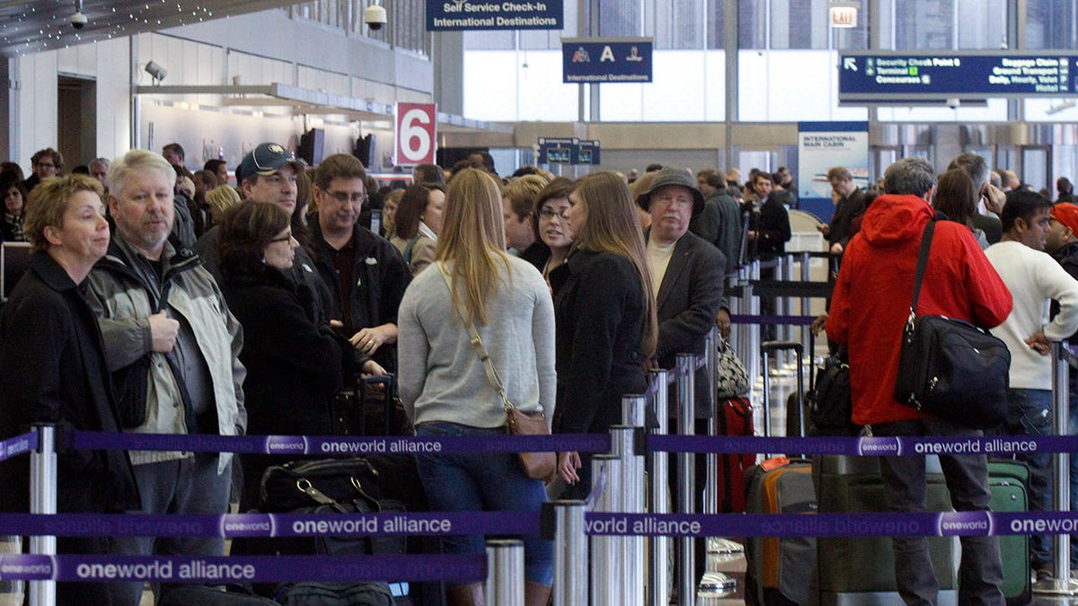 airport line ticket counter reuters