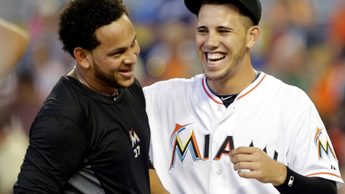 Alvarez Worls Marlins tidak melempar pemukul apa pun melawan Macan