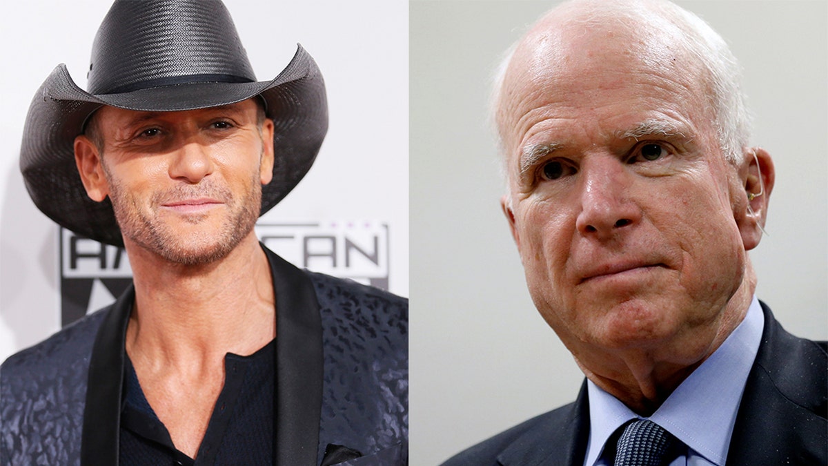 tim mcgraw john mccain reuters