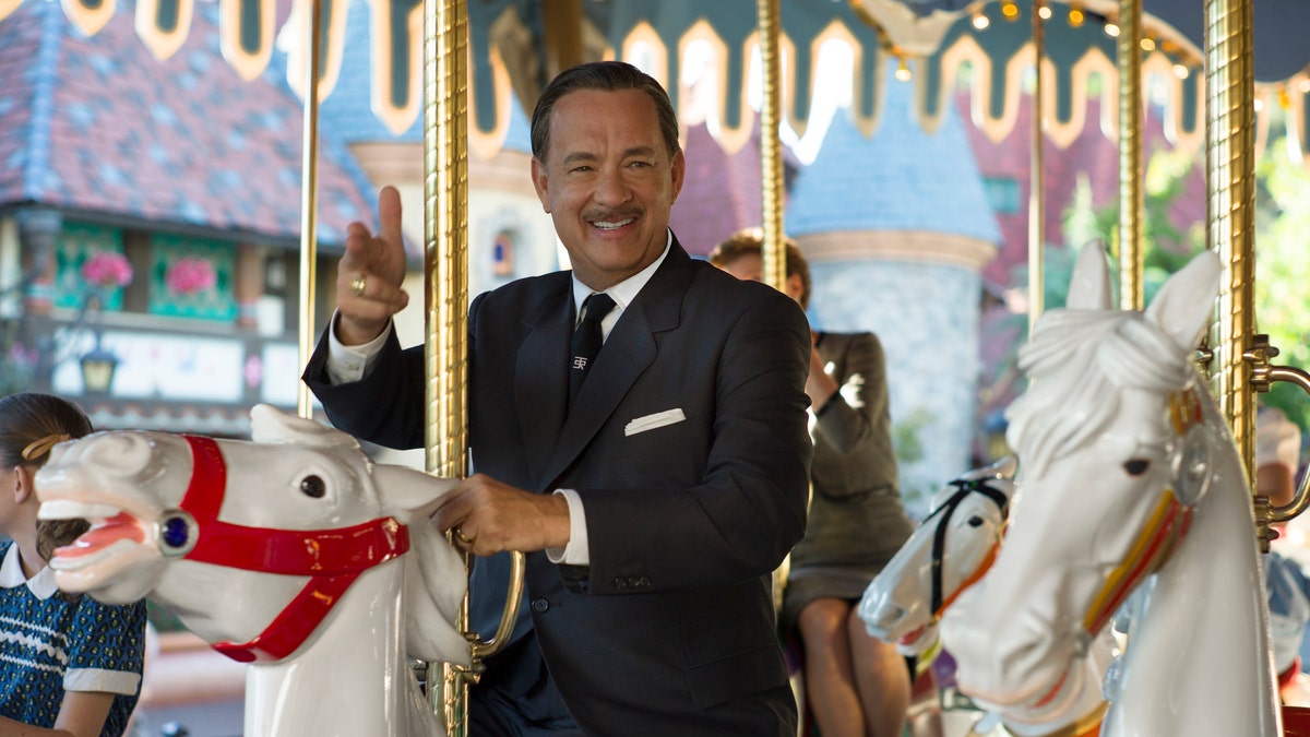 This image released by Disney shows Tom Hanks as Walt Disney in a scene from 
