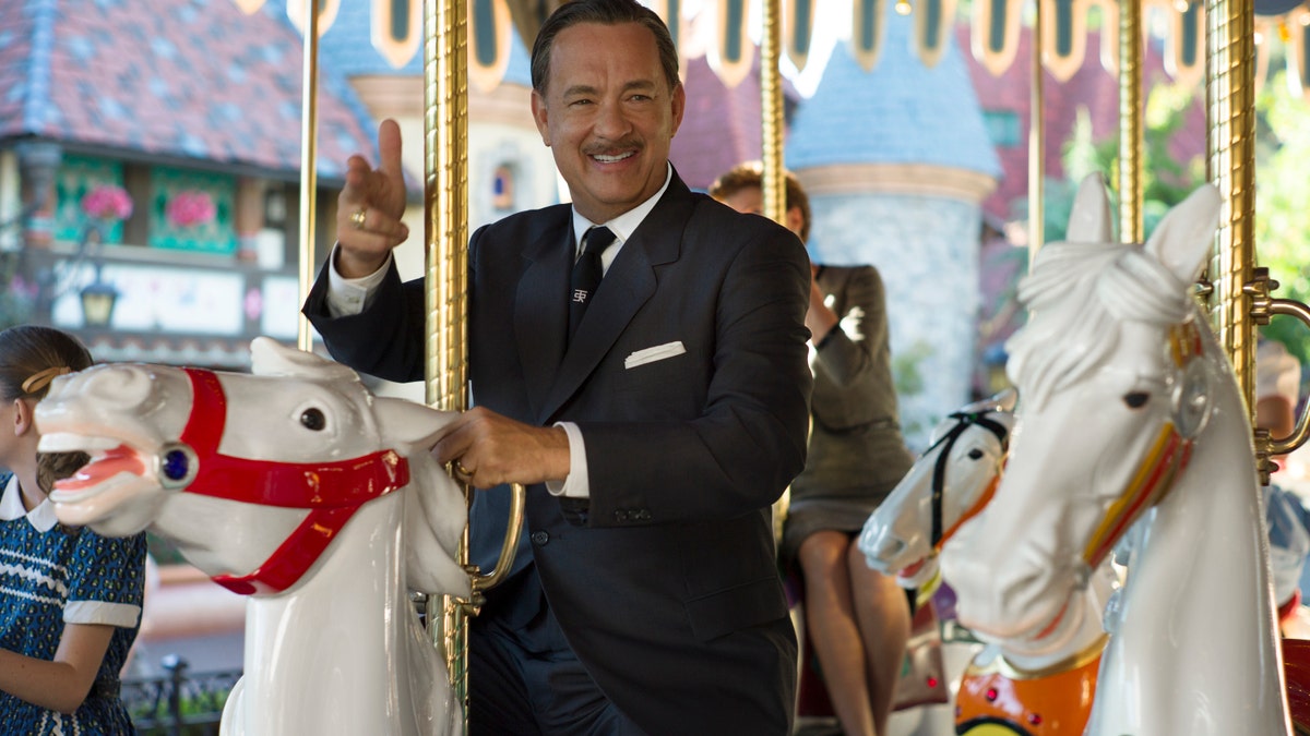 This image released by Disney shows Tom Hanks as Walt Disney in a scene from 