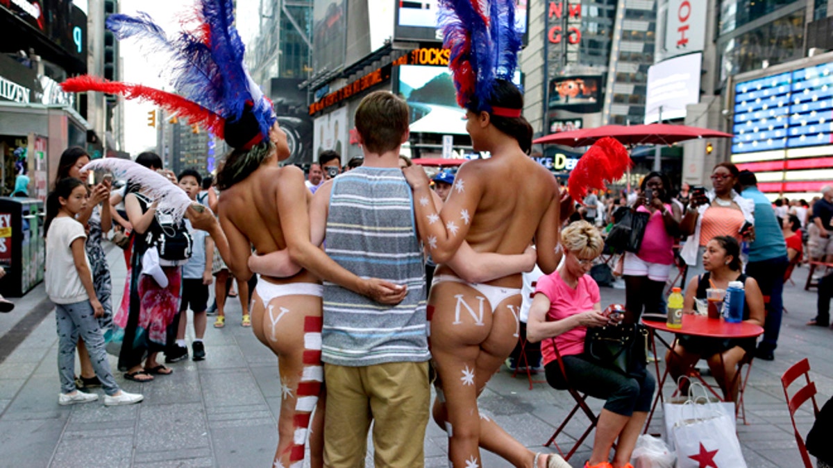 Times Square Topless Women