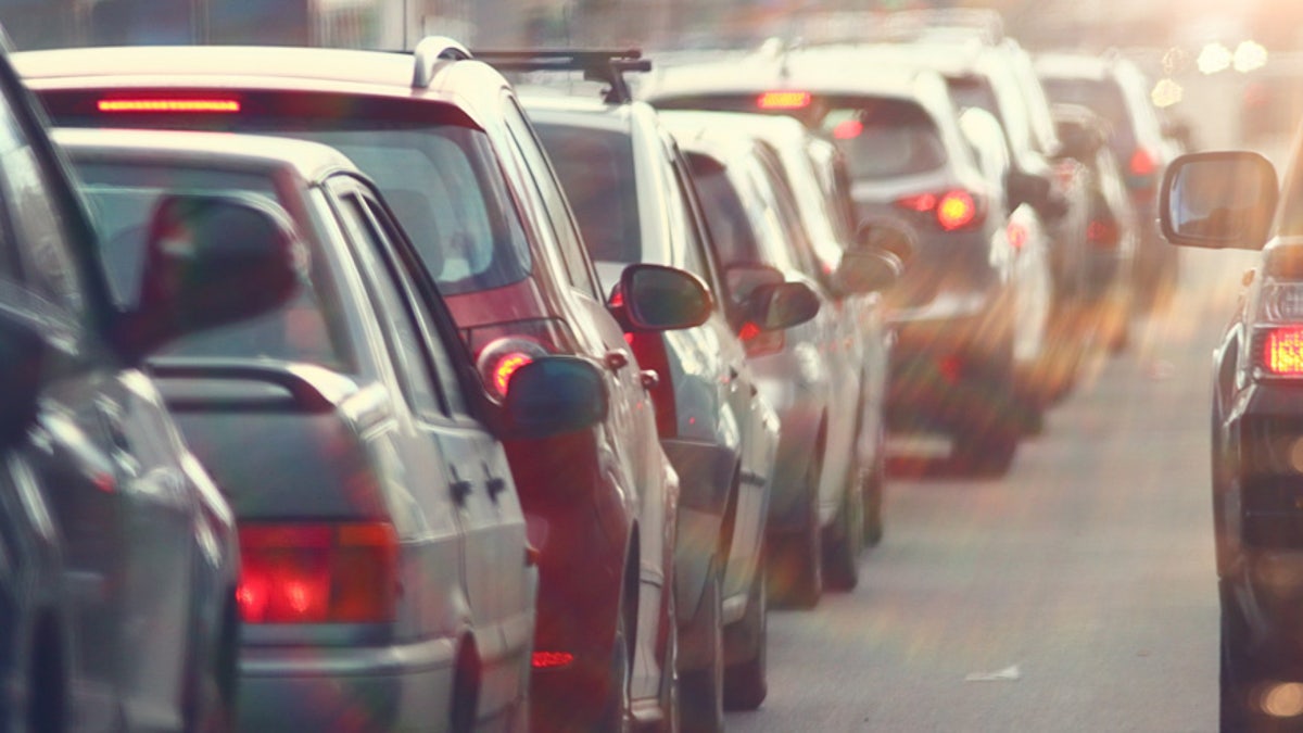 traffic on street istock