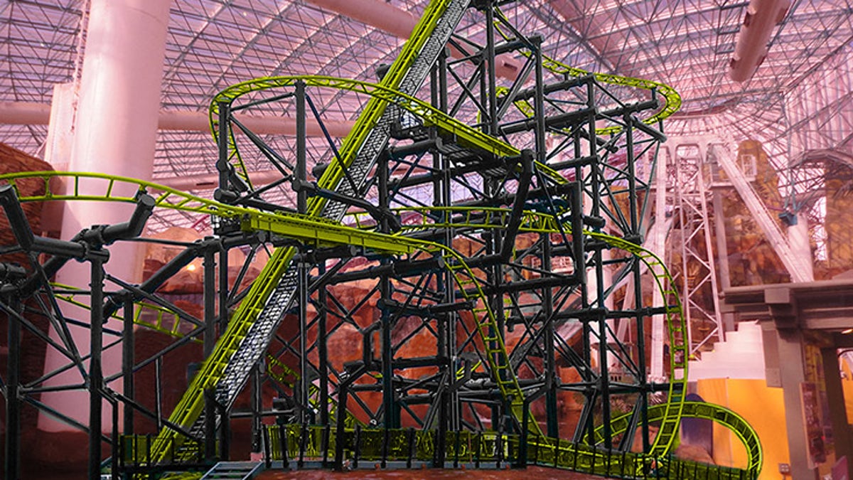 Crazy new El Loco coaster opens at Las Vegas indoor theme park