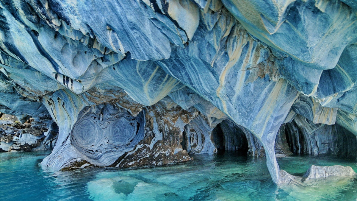Marble caves Lake General Carrera Chile.