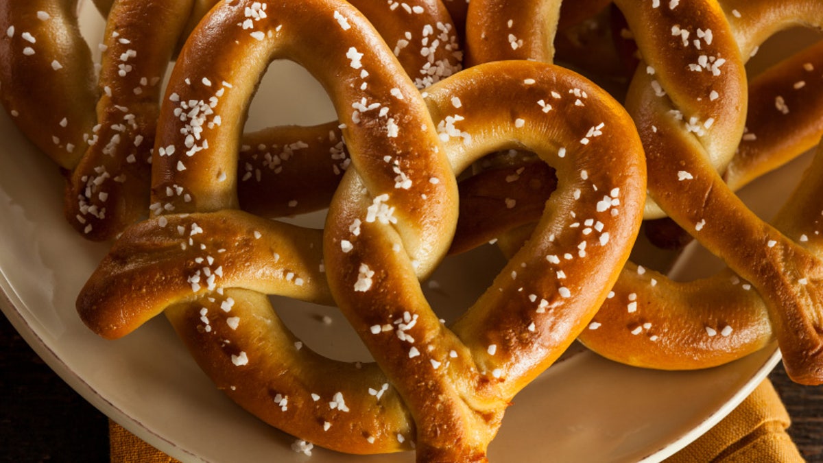 Homemade Soft Pretzels with Salt