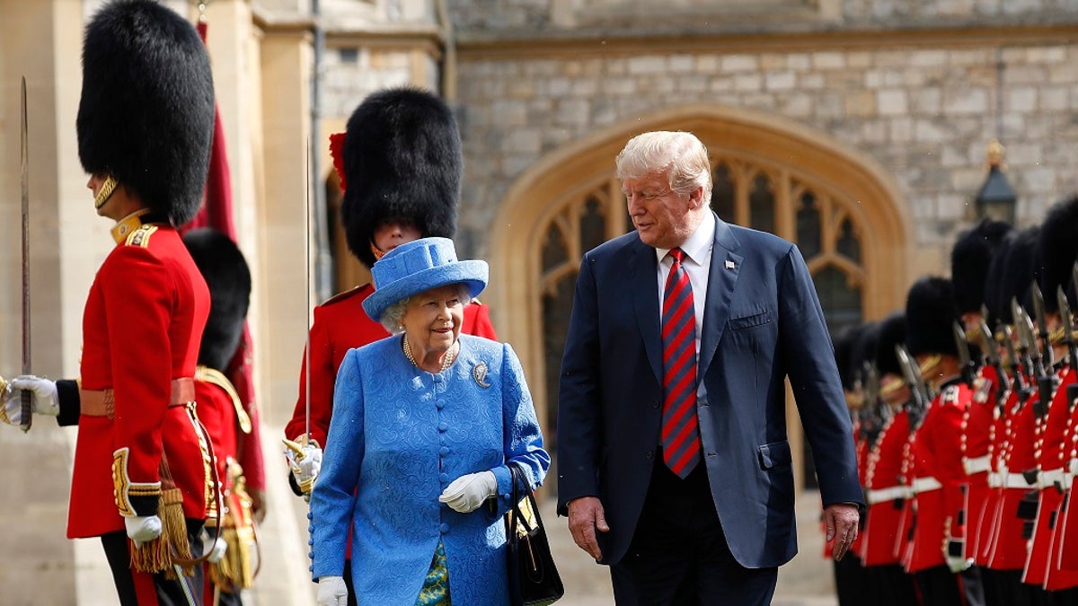 trump and queen