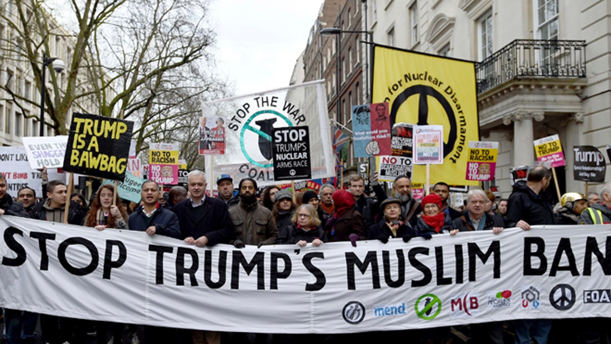 trump ban protest london