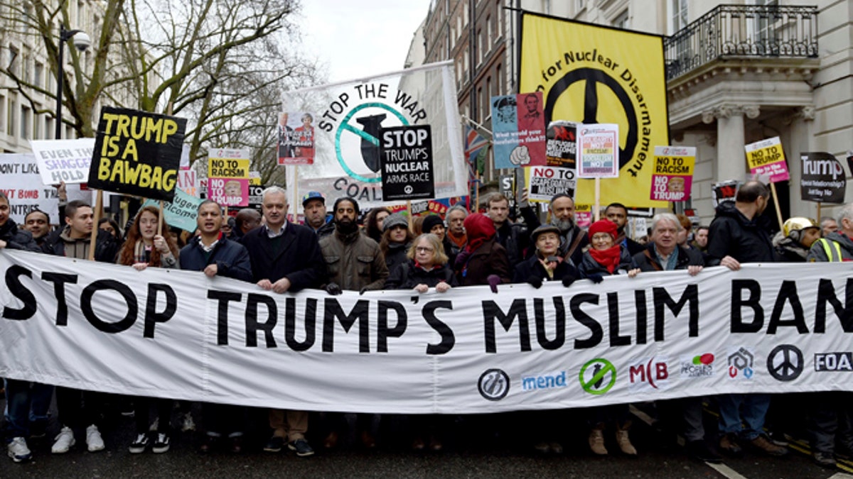 trump ban protest london