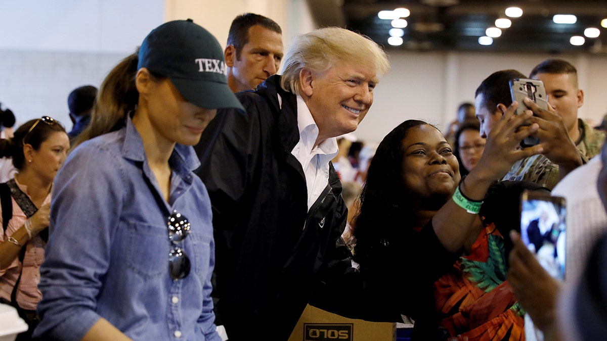 Trump helping hurricane victims