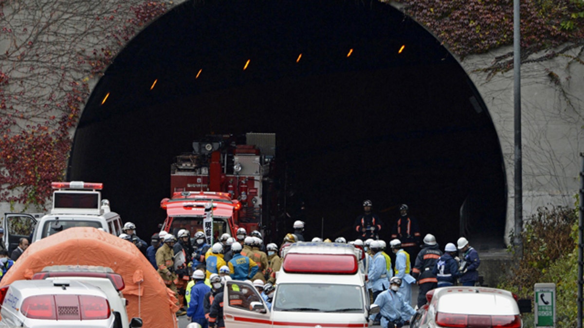Japan Tunnel Collapse