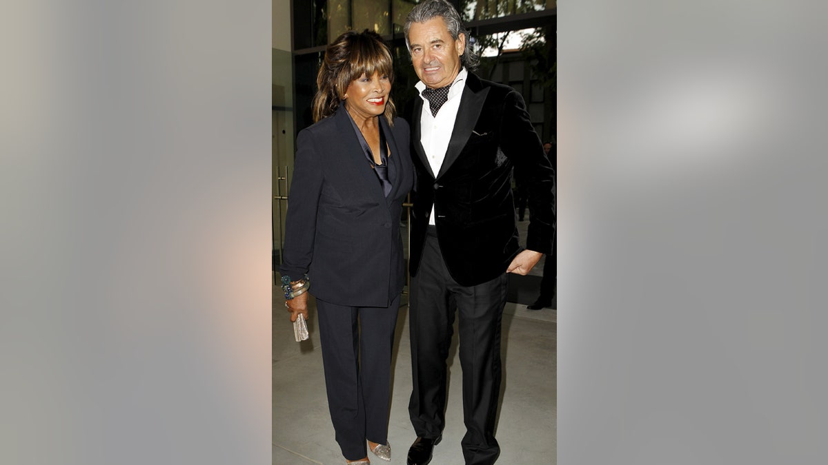 Tina Turner poses with her husband Erwin Bach 