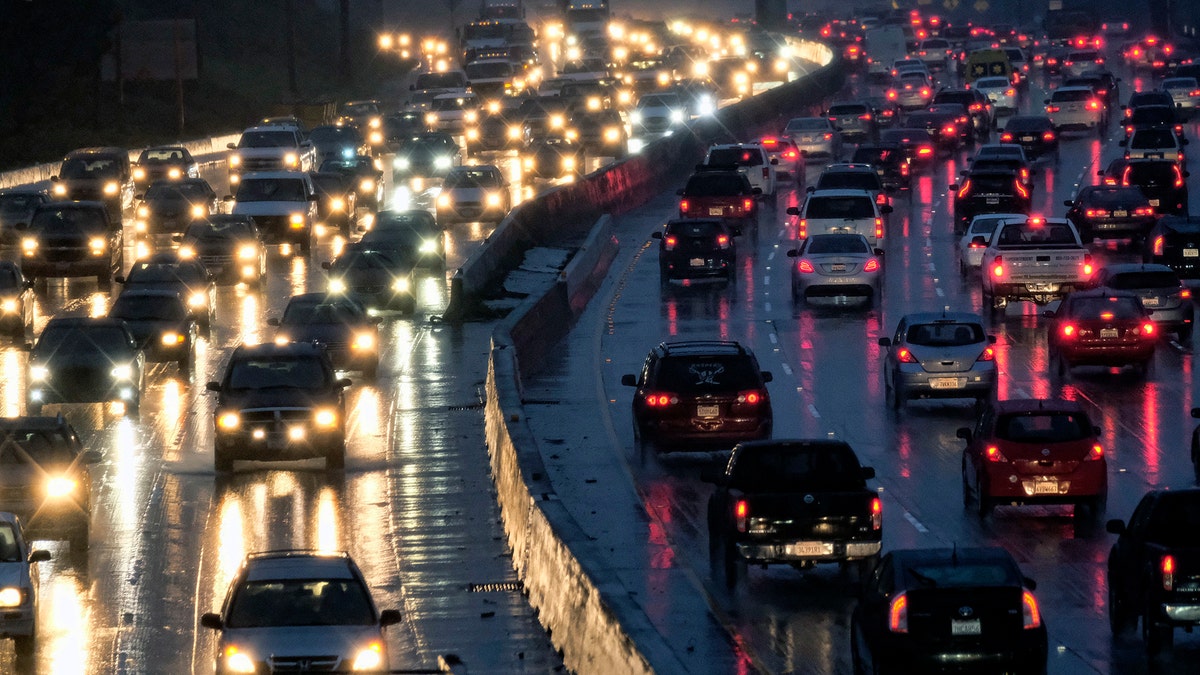 Photo of traffic during rush hour on a highway