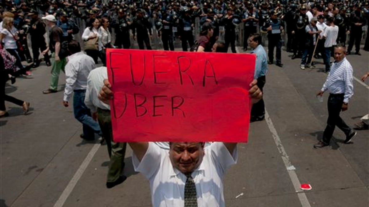 Mexico Taxi Protest