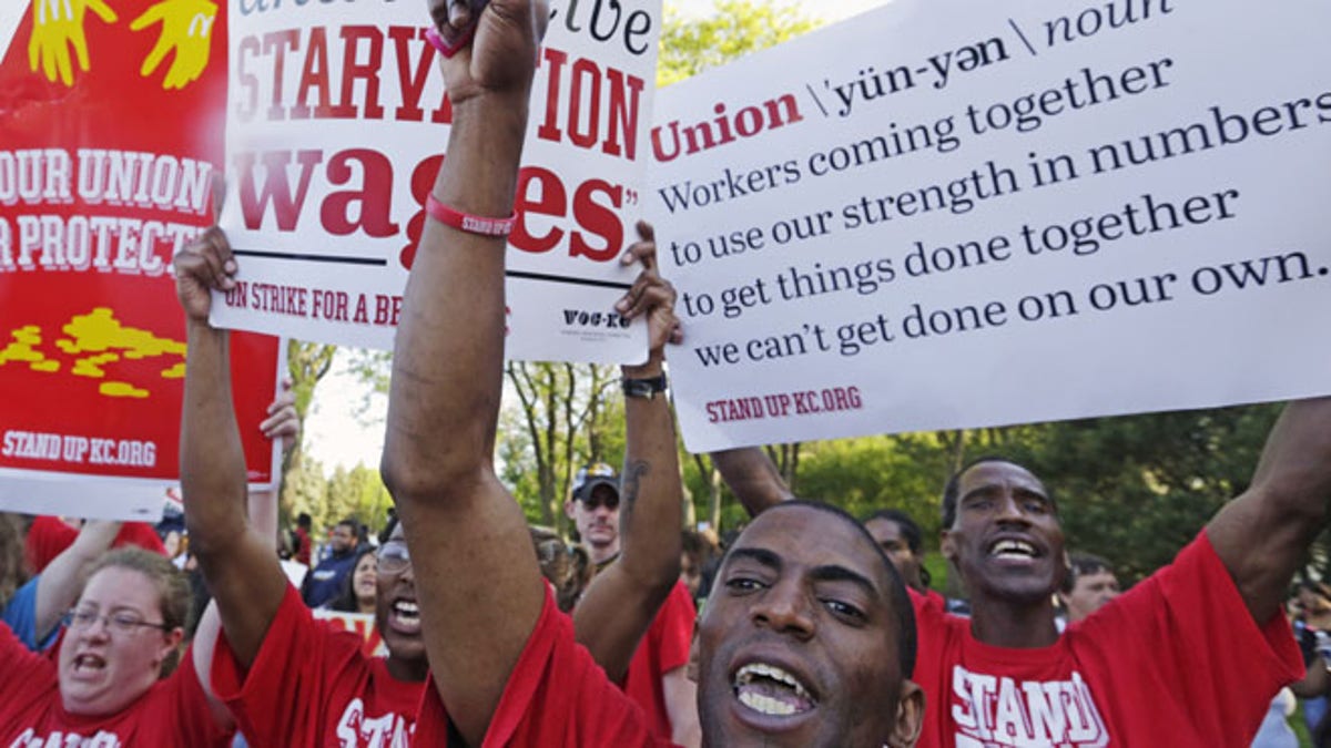 CORRECTION Fast Food Workers Convention