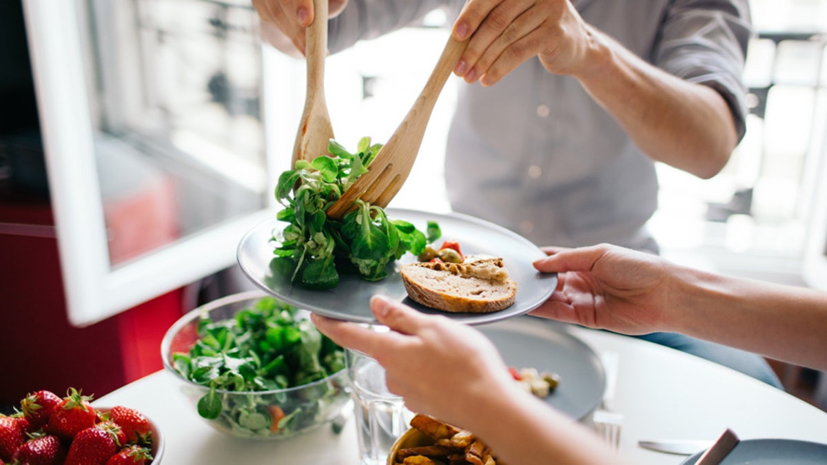 salads served to guests