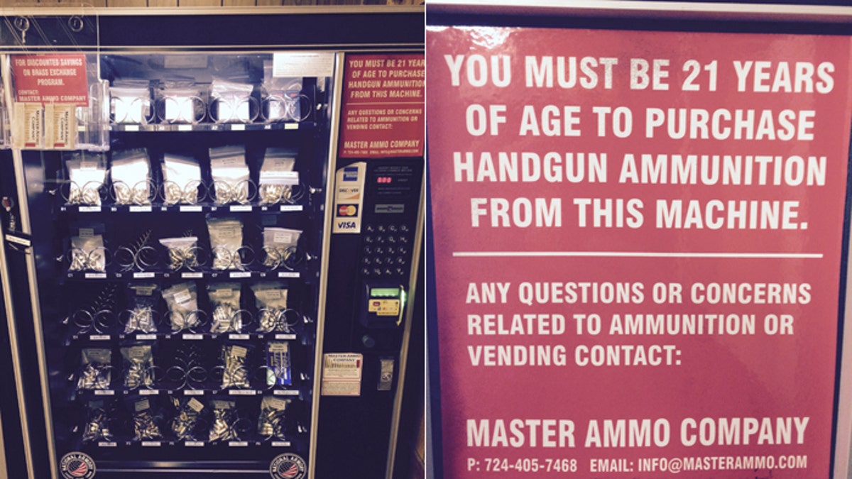 Worth a shot: Former Pennsylvania police officer's vending machines sell  ammo | Fox News