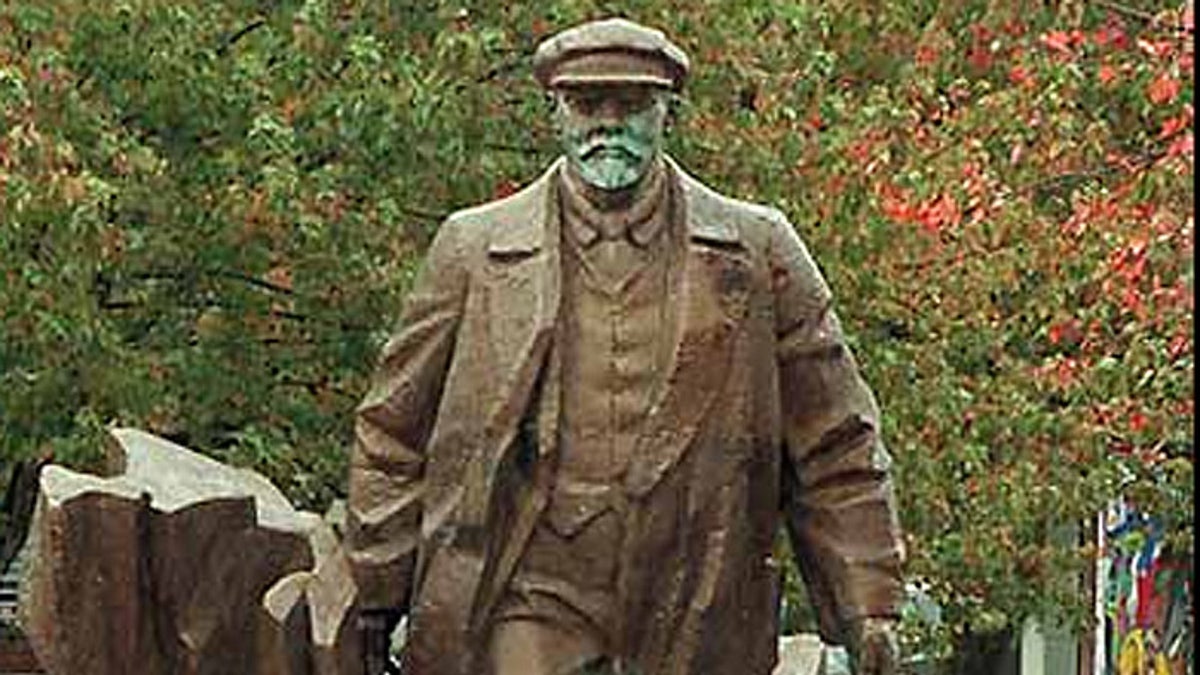 A 16-foot statue of Russian Communist leader Vladimir Lenin stands in Seattle's Fremont section.