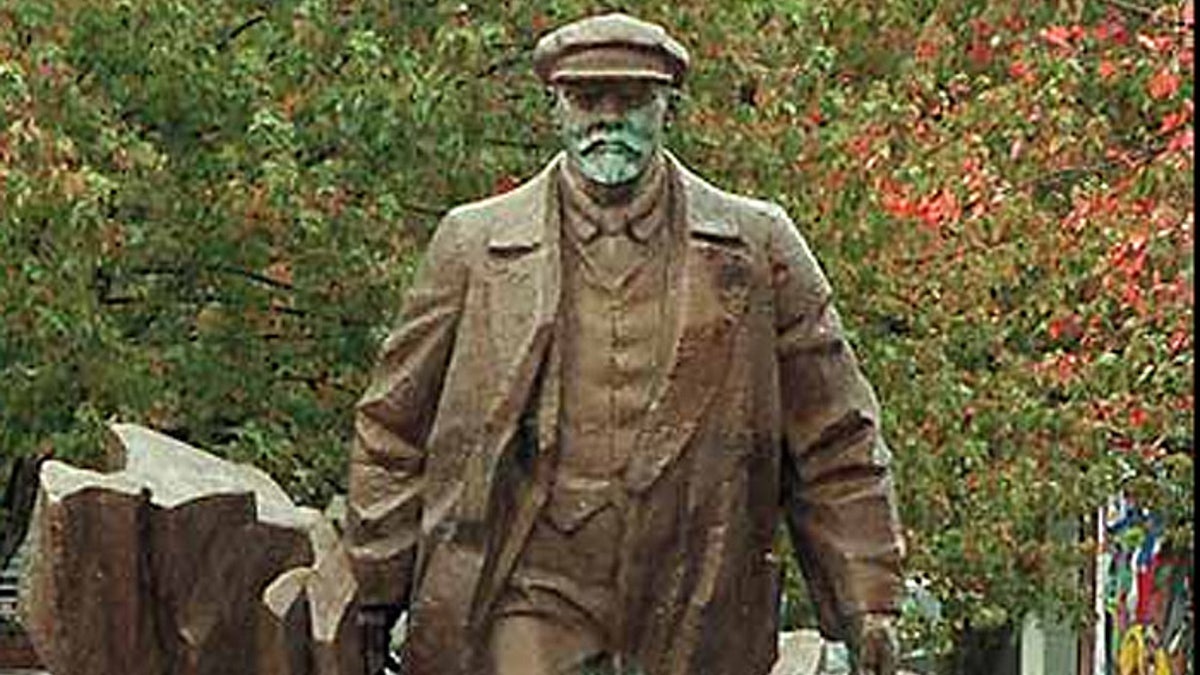 A 16-foot statue of Russian Communist leader Vladimir Lenin stands in Seattle's Fremont section.