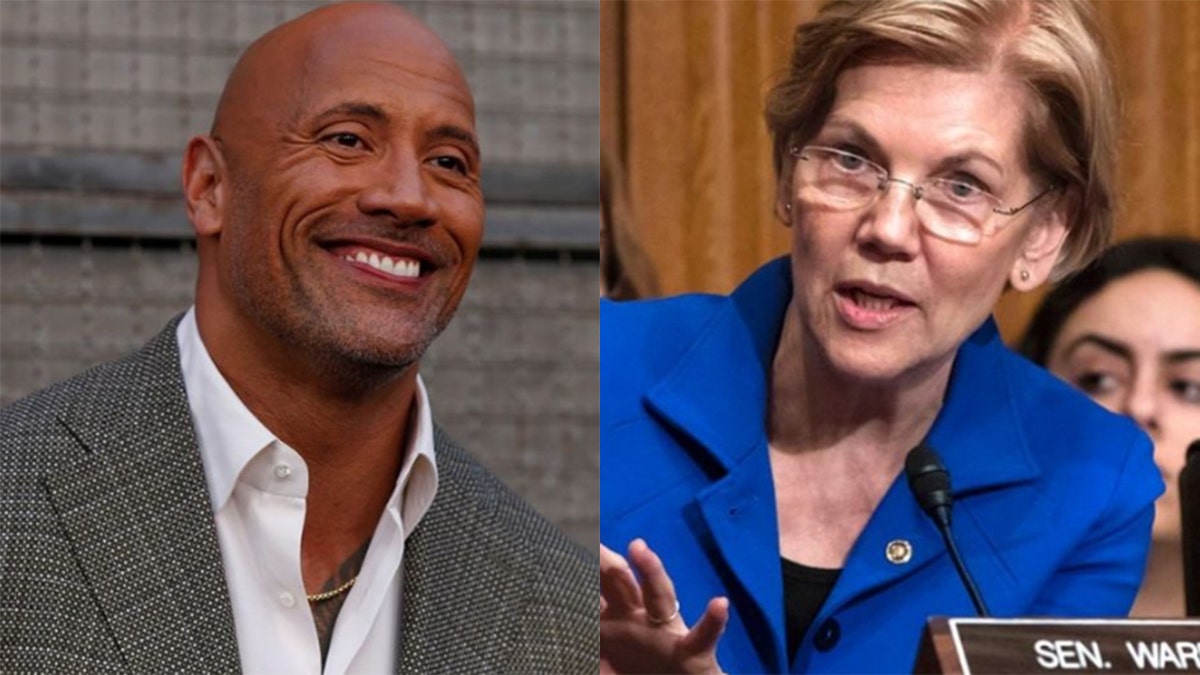 Dwayne 'The Rock' Johnson thanks Sen. Elizabeth Warren for her support(00)