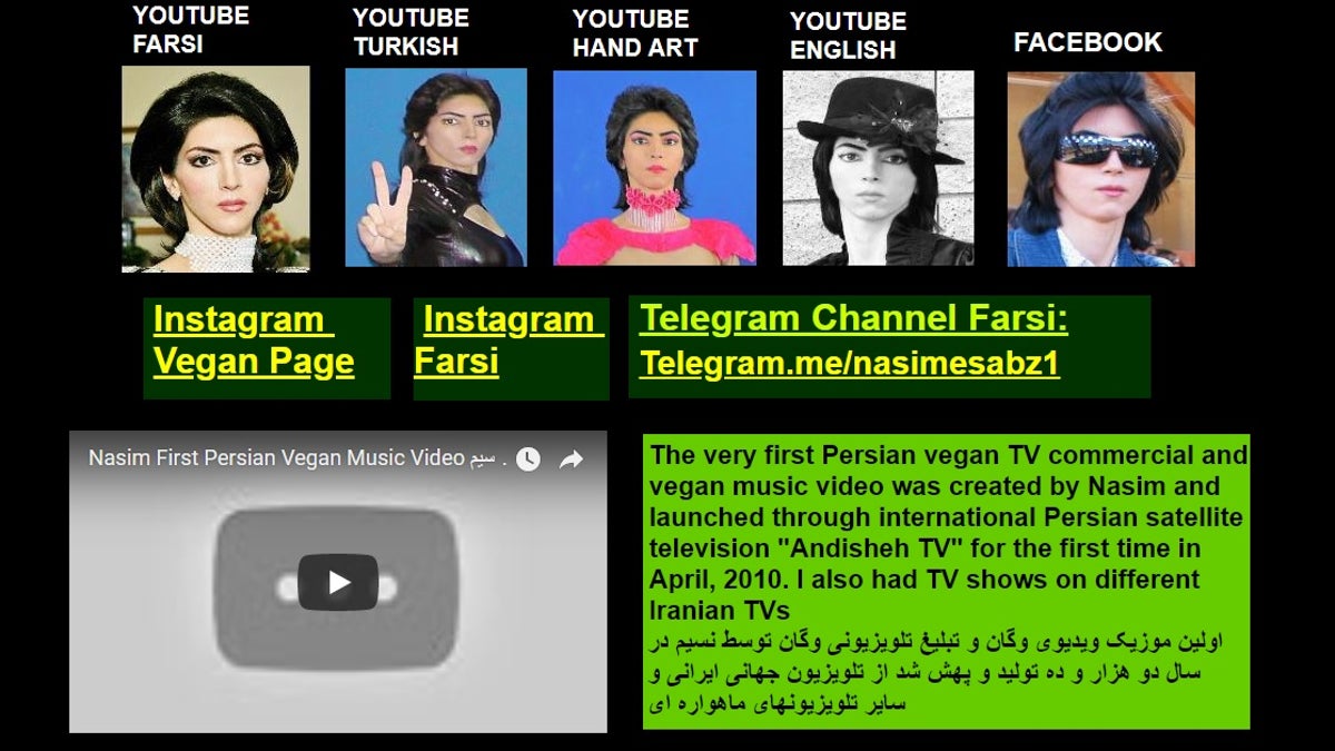 Nasim Aghdam website