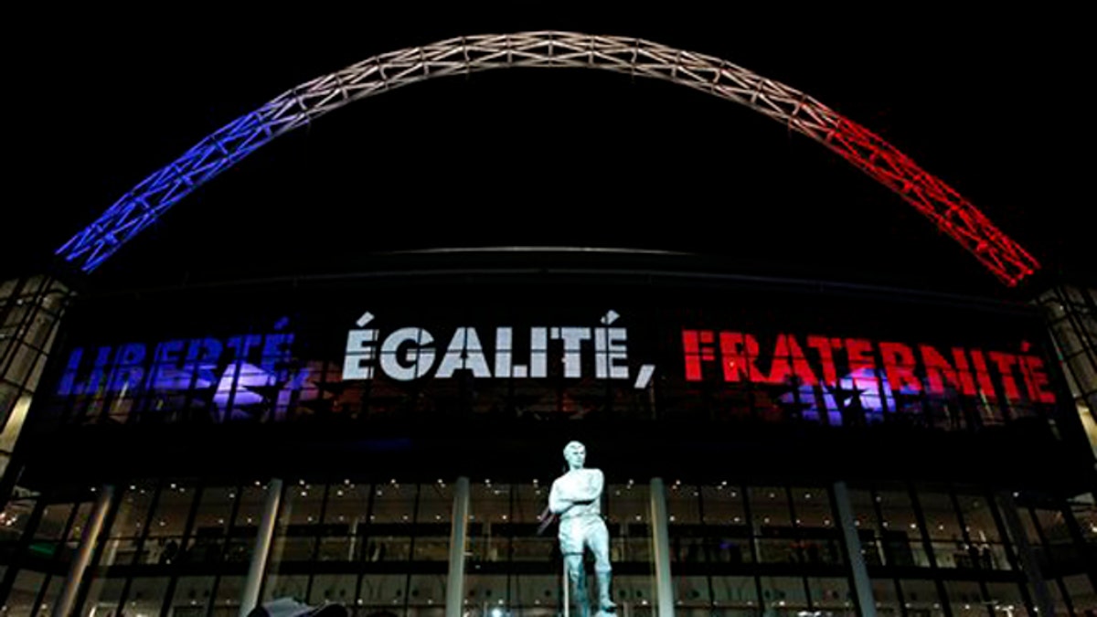 Britain England France Soccer Paris Attacks