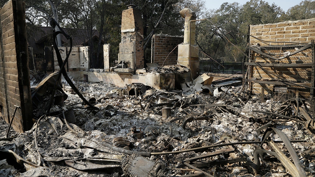 California wildfire damage