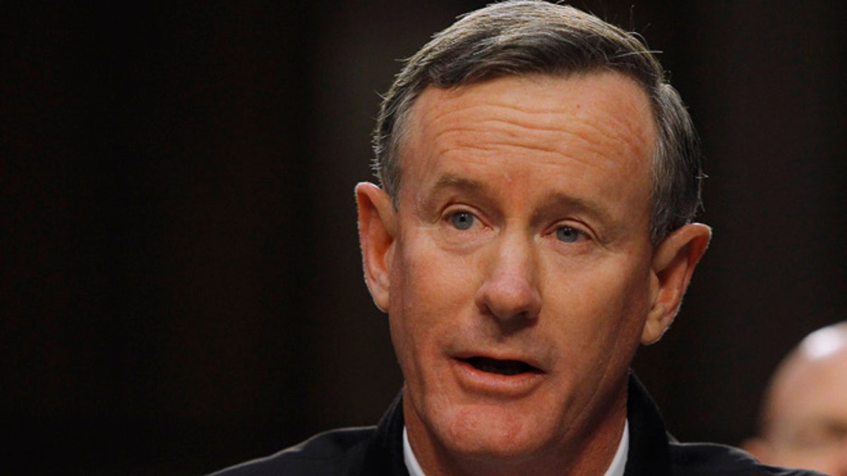March 5, 2013: U.S. Navy Admiral William McRaven testifies before the Senate Armed Services Committee in Washington, with regard to the Defense Authorization Request for fiscal year 2014.