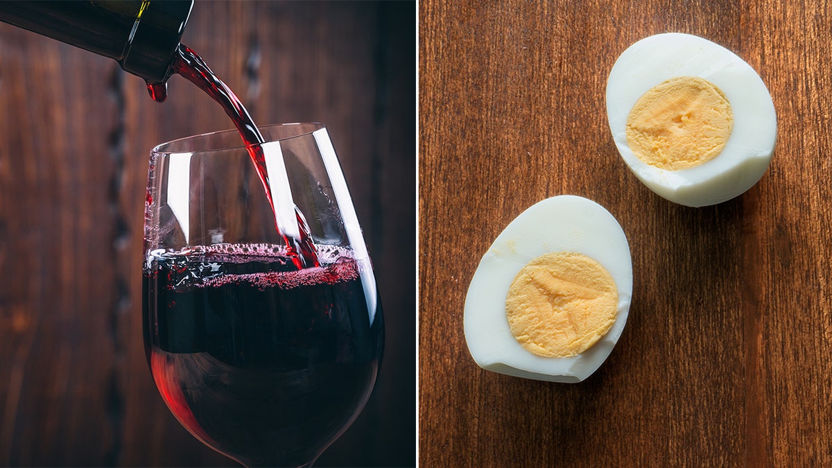 wine and eggs