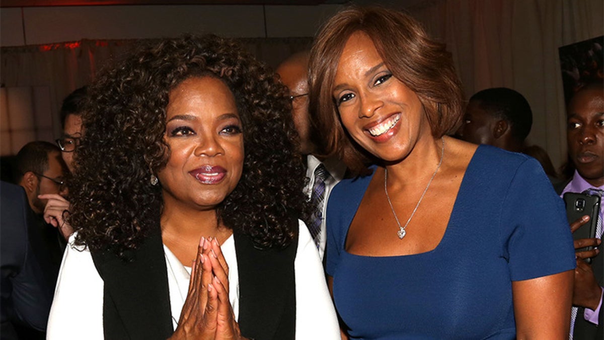 Gayle King (right) says her long time friend and famous talk show host, Oprah Winfrey (left), is not 