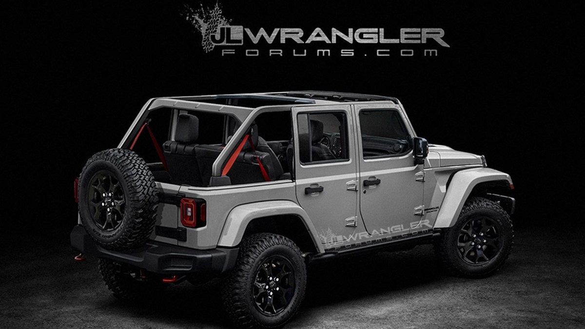 Leak reveals 2018 Jeep Wrangler will get power top and all-wheel-drive |  Fox News