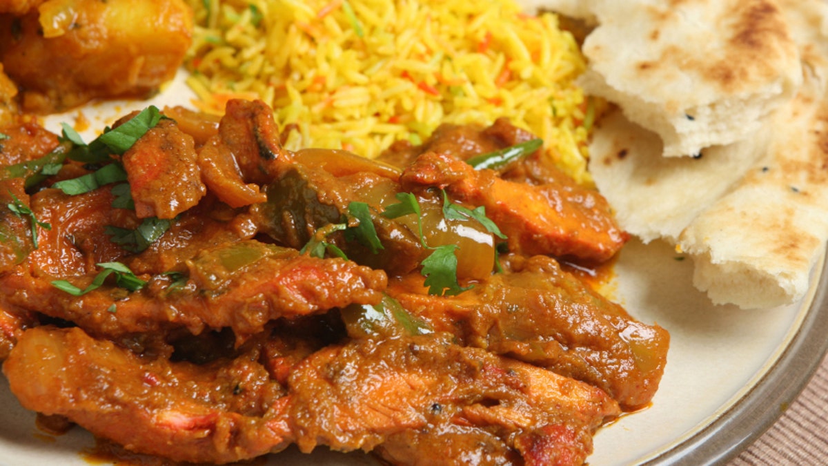 Indian Chicken Curry Meal