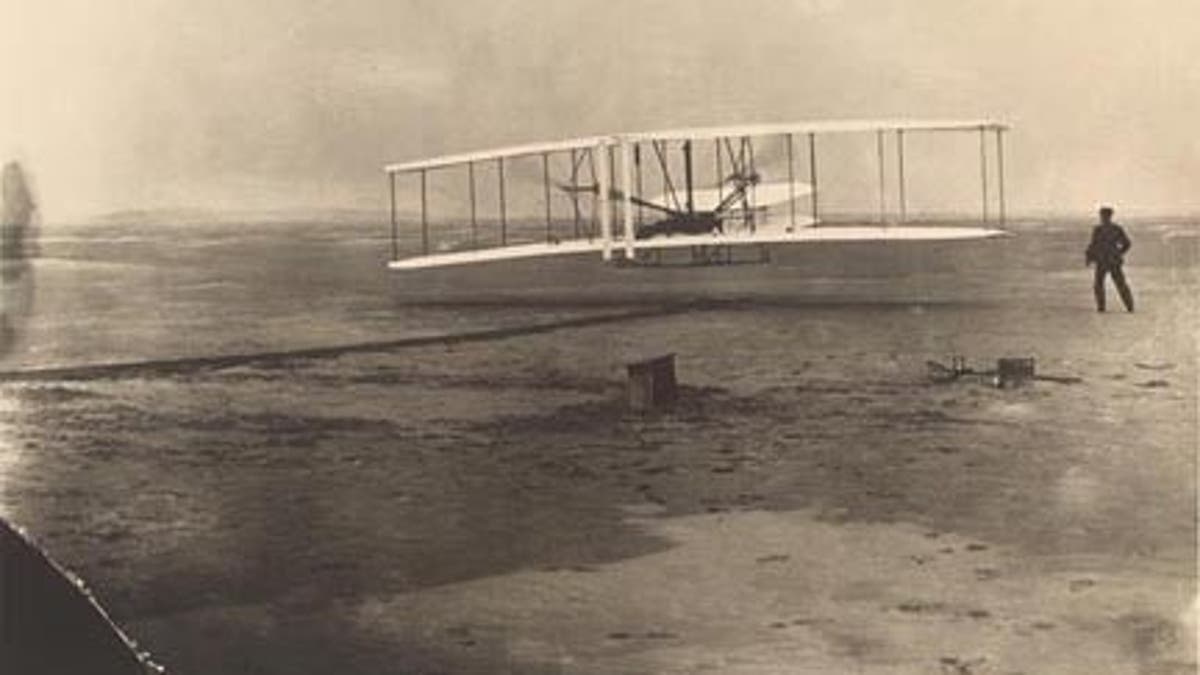 Wright Bros. first flight, 1903 (Lynn Brooks)
