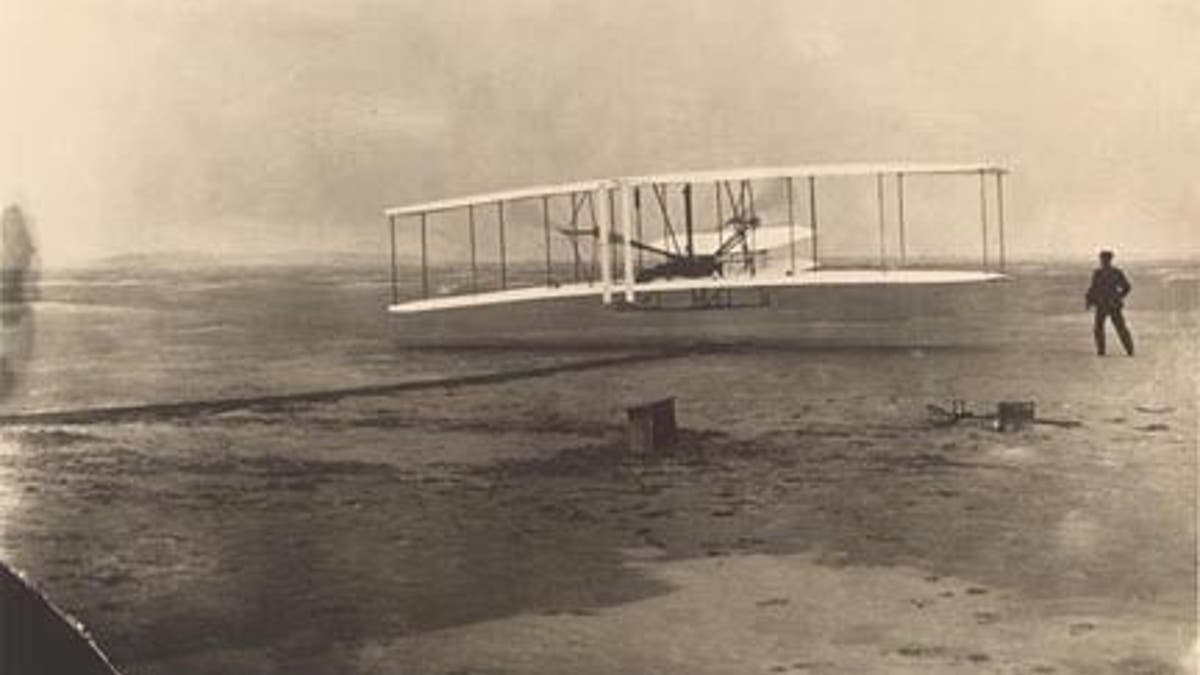 Wright Bros. first flight, 1903 (Lynn Brooks)
