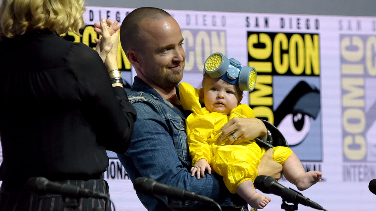 Aaron paul baby dressed deals up