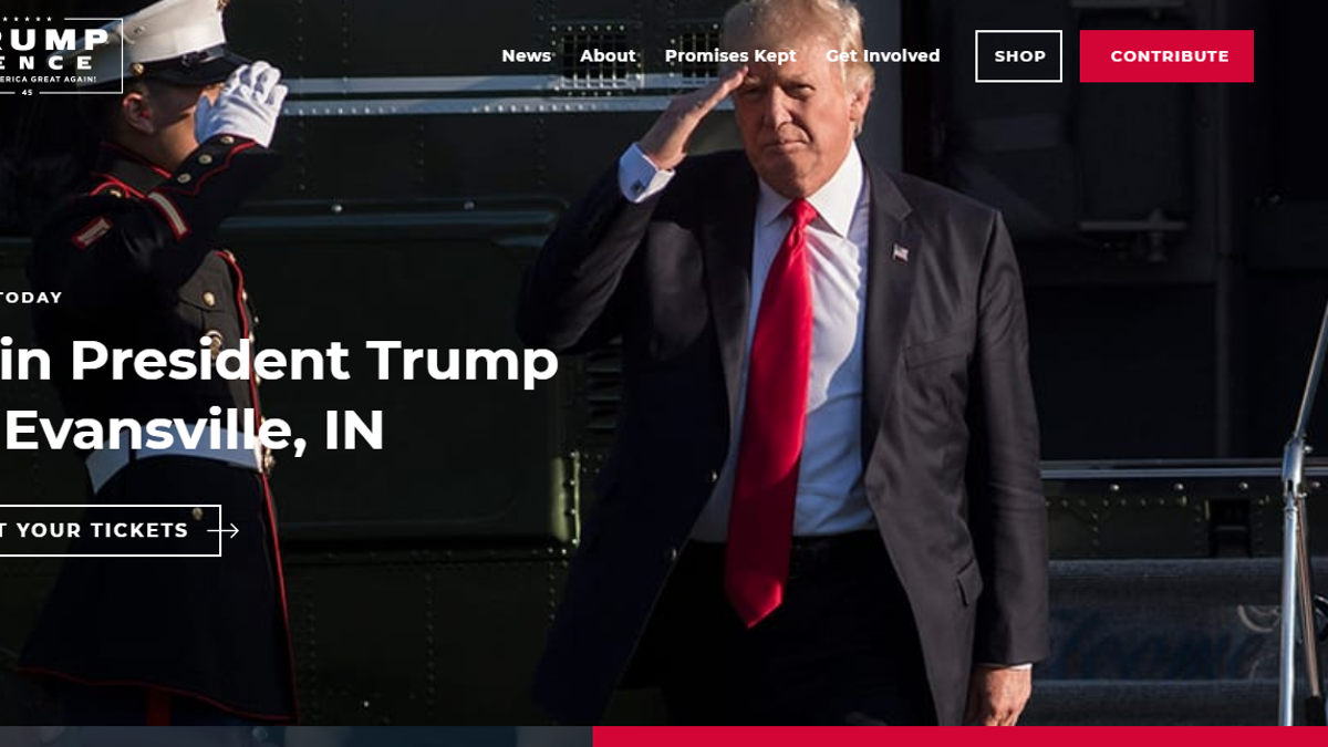 Trump website