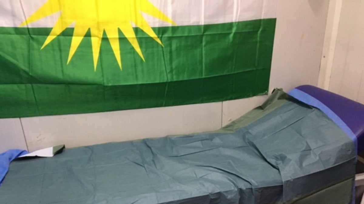 Yazidi clinic bed